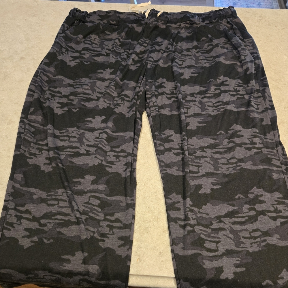 Amaryllis Gray Camouflage Pants 3X